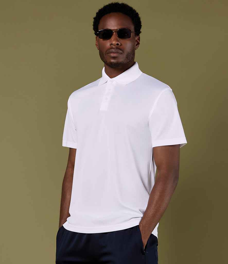 Kustom Kit Cooltex® Plus Micro Mesh Polo Shirt K455 - K455 White Model