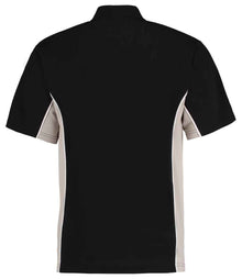 Kustom Kit Track Poly/Cotton Piqué Polo Shirt K475 - K475 Black/Grey Back
