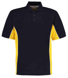 Kustom Kit Track Poly/Cotton Piqué Polo Shirt K475 - Navy/Mid Yellow