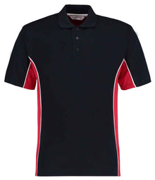 Kustom Kit Track Poly/Cotton Piqué Polo Shirt K475 - Navy/Red