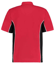 Kustom Kit Track Poly/Cotton Piqué Polo Shirt K475 - K475 Red/Black Back