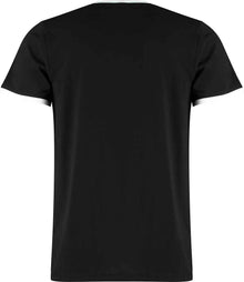 Kustom Kit Fashion Fit Ringer T-Shirt K508 - K508 Black/White Back