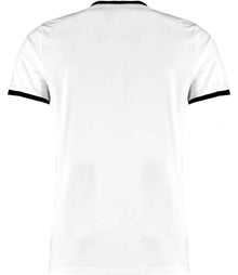 Kustom Kit Fashion Fit Ringer T-Shirt K508 - K508 White/Black Back