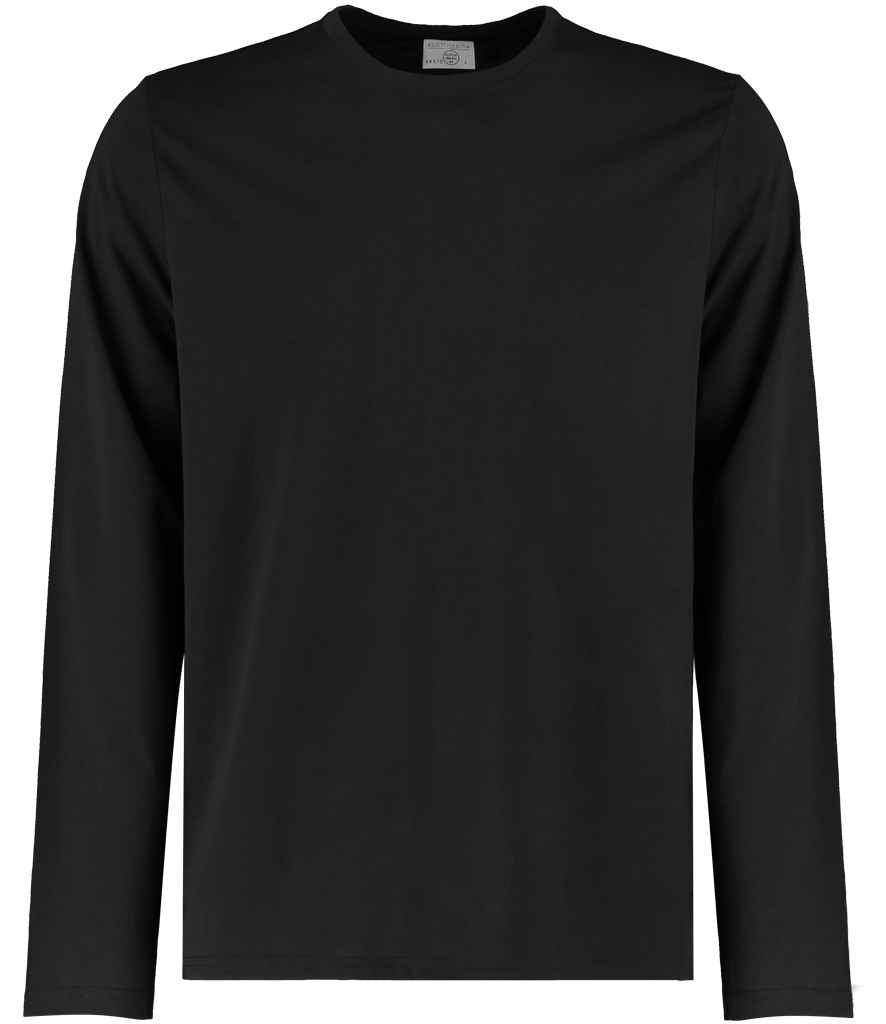 Kustom Kit Long Sleeve Fashion Fit Superwash® 60°C T-Shirt K510 - Black
