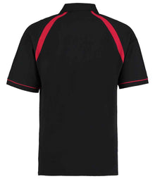 Kustom Kit Oak Hill Cotton Piqué Polo Shirt K615 - K615 Black/Bright Red Back