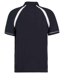 Kustom Kit Oak Hill Cotton Piqué Polo Shirt K615 - K615 Navy/White Back