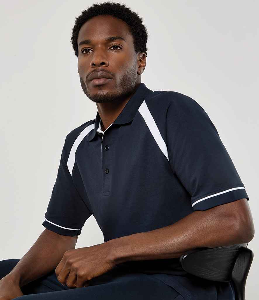 Kustom Kit Oak Hill Cotton Piqué Polo Shirt K615 - K615 Navy/White Model
