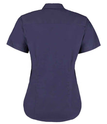 Kustom Kit Ladies Premium Short Sleeve Tailored Oxford Shirt K701 - K701 Midnight Navy Back