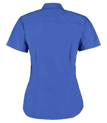Kustom Kit Ladies Premium Short Sleeve Tailored Oxford Shirt K701 - K701 Royal Blue Back