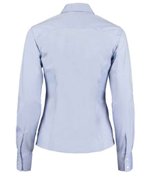 Kustom Kit Ladies Premium Long Sleeve Tailored Oxford Shirt K702 - K702 Light Blue Back