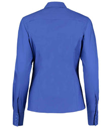 Kustom Kit Ladies Premium Long Sleeve Tailored Oxford Shirt K702 - K702 Royal Blue Back