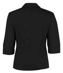 Kustom Kit Ladies 3/4 Sleeve Tailored Continental Shirt K715 - K715 Black Back