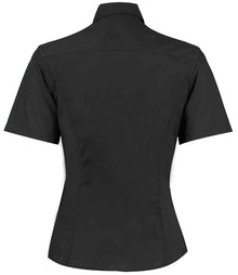 Kustom Kit Ladies Short Sleeve Tailored Business Shirt K742F - K742F Black Back