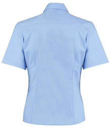 Kustom Kit Ladies Short Sleeve Tailored Business Shirt K742F - K742F Light Blue Back