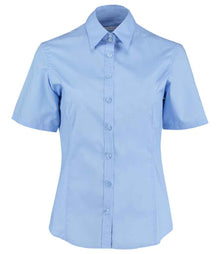 Kustom Kit Ladies Short Sleeve Tailored Business Shirt K742F - Light Blue