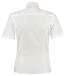 Kustom Kit Ladies Short Sleeve Tailored Business Shirt K742F - K742F White Back