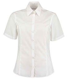 Kustom Kit Ladies Short Sleeve Tailored Business Shirt K742F - White