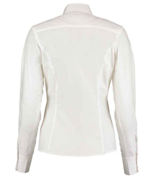 Kustom Kit Ladies Long Sleeve Tailored Business Shirt K743F - K743F White Back