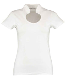 Kustom Kit Ladies Keyhole Neck Corporate Top K755 - White