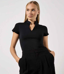 Kustom Kit Ladies V Neck Corporate Top K770 - K770 Black Model