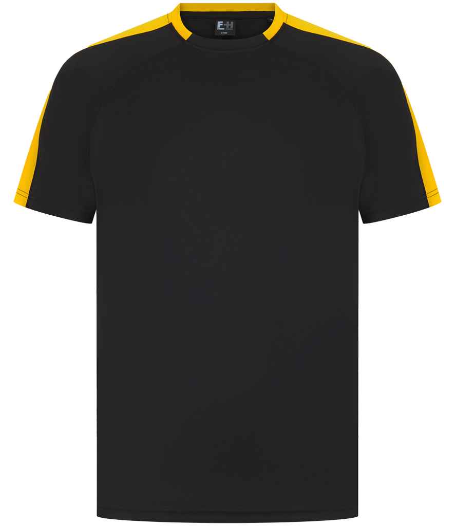 Finden + Hales Unisex Team T-Shirt LV290 - Black/Gold