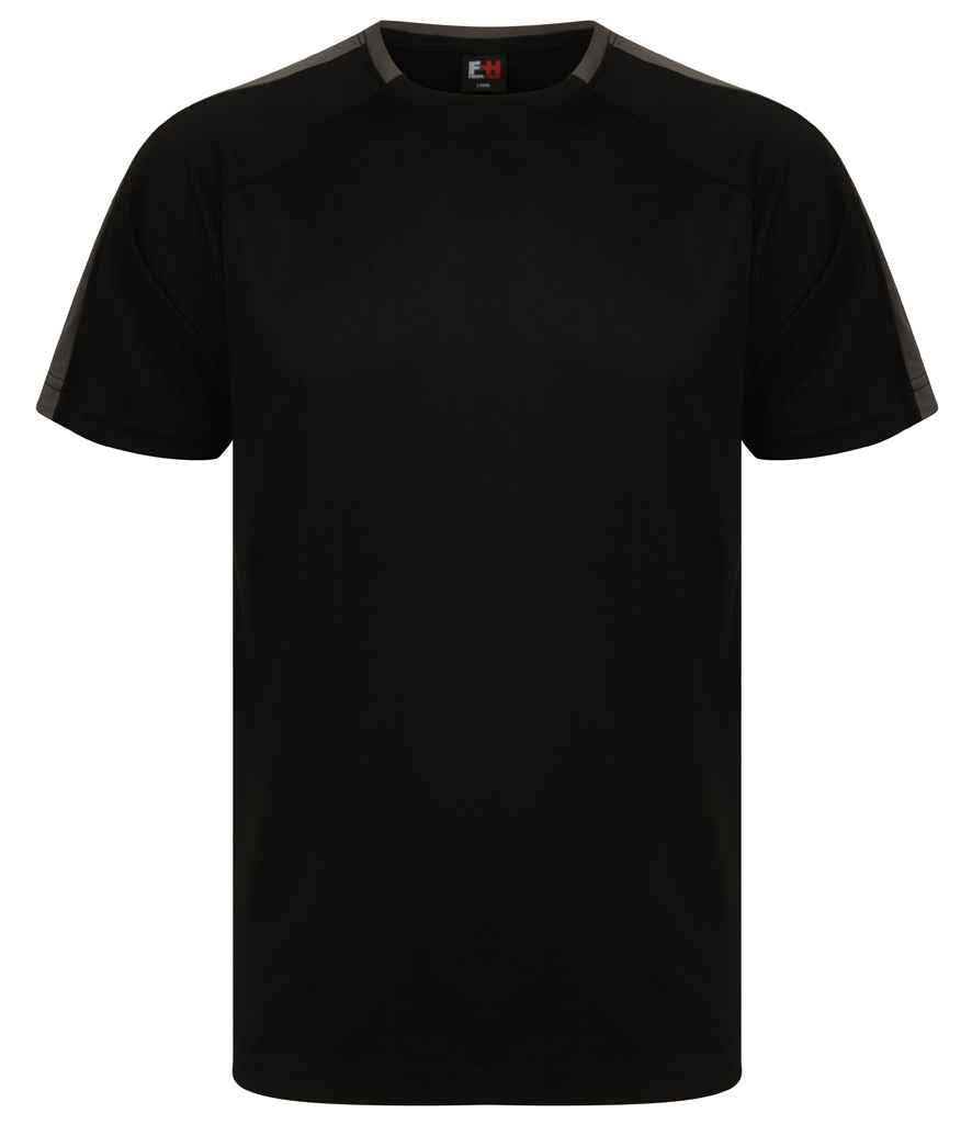 Finden + Hales Unisex Team T-Shirt LV290 - Black/Gunmetal