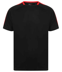 Finden + Hales Unisex Team T-Shirt LV290 - Black/Red