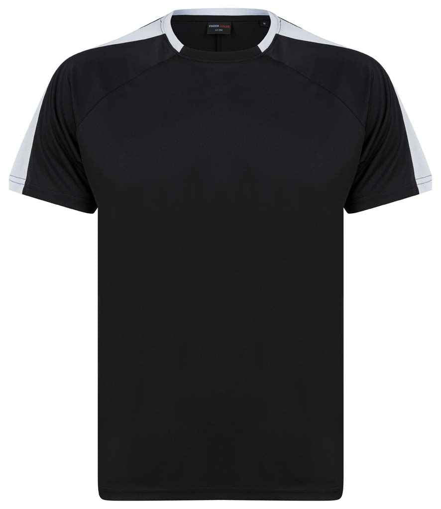 Finden + Hales Unisex Team T-Shirt LV290 - Black/White