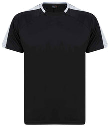 Finden + Hales Unisex Team T-Shirt LV290 - Black/White