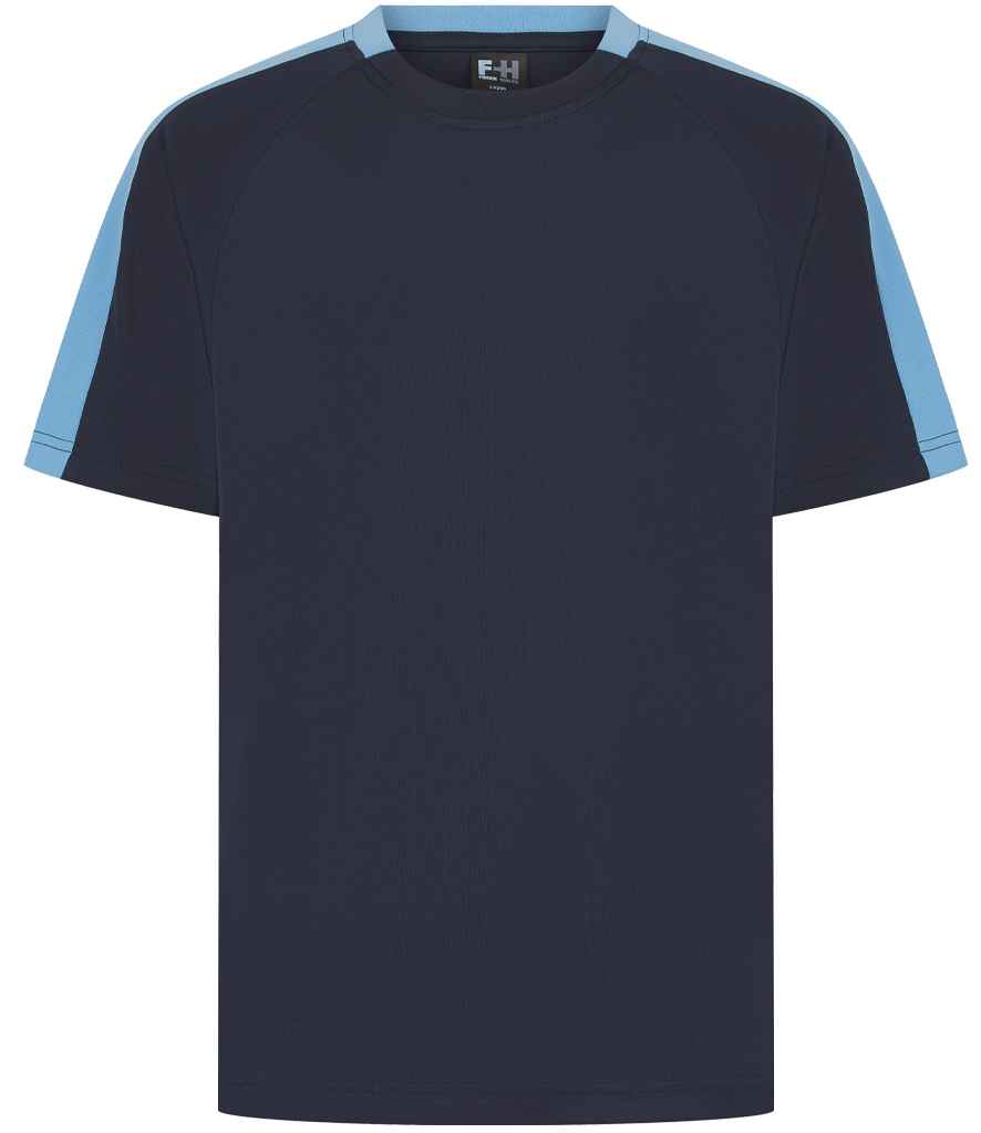 Finden + Hales Unisex Team T-Shirt LV290 - Navy/Sky blue