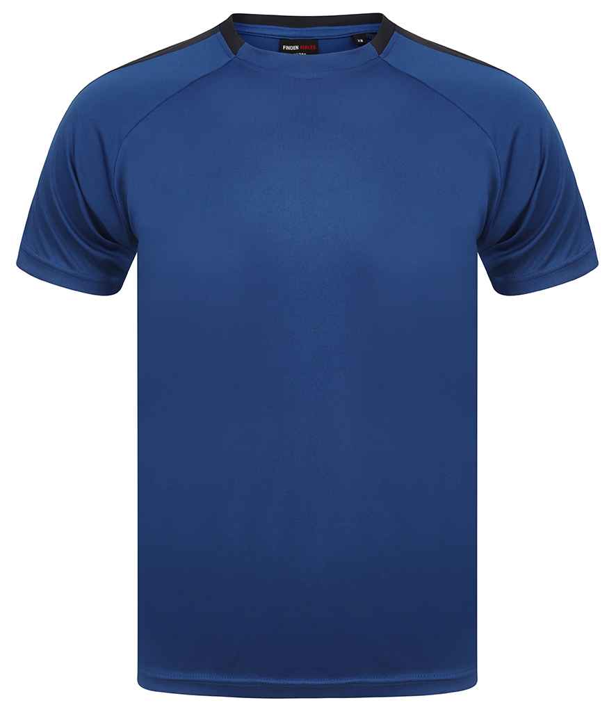 Finden + Hales Unisex Team T-Shirt LV290 - Royal Blue/Navy