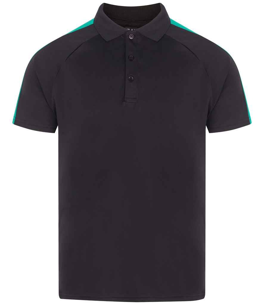 Finden + Hales Team Polo Shirt LV291 - Black/Emerald