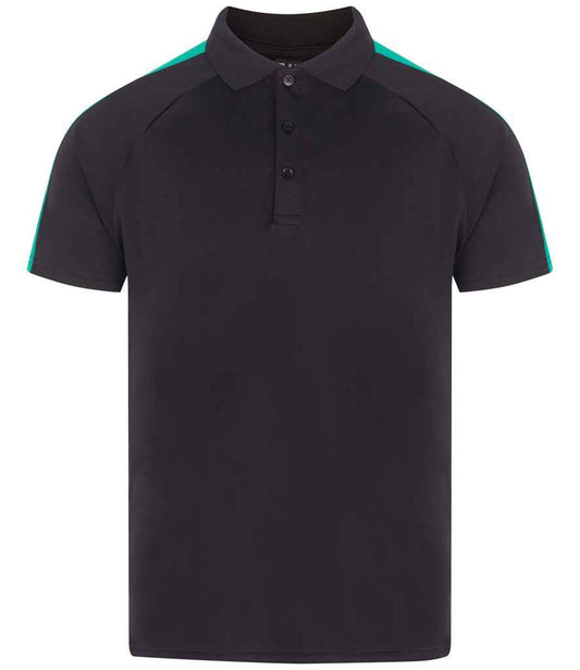 Finden + Hales Team Polo Shirt LV291 - Black/Emerald