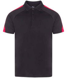 Finden + Hales Team Polo Shirt LV291 - Black/Red