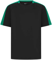 Finden + Hales Kids Team T-Shirt LV292 - Black/Emerald