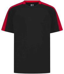 Finden + Hales Kids Team T-Shirt LV292 - Black/Red