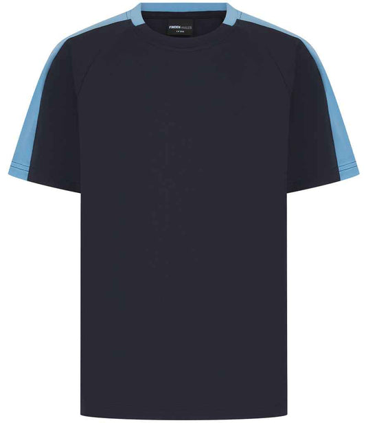 Finden + Hales Kids Team T-Shirt LV292 - Navy/Sky blue