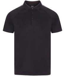 Finden + Hales Kids Team Polo Shirt LV293 - Black/Gunmetal