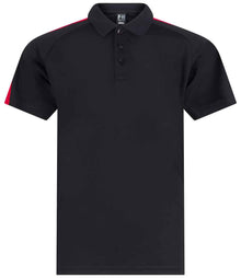 Finden + Hales Kids Team Polo Shirt LV293 - Black/Red