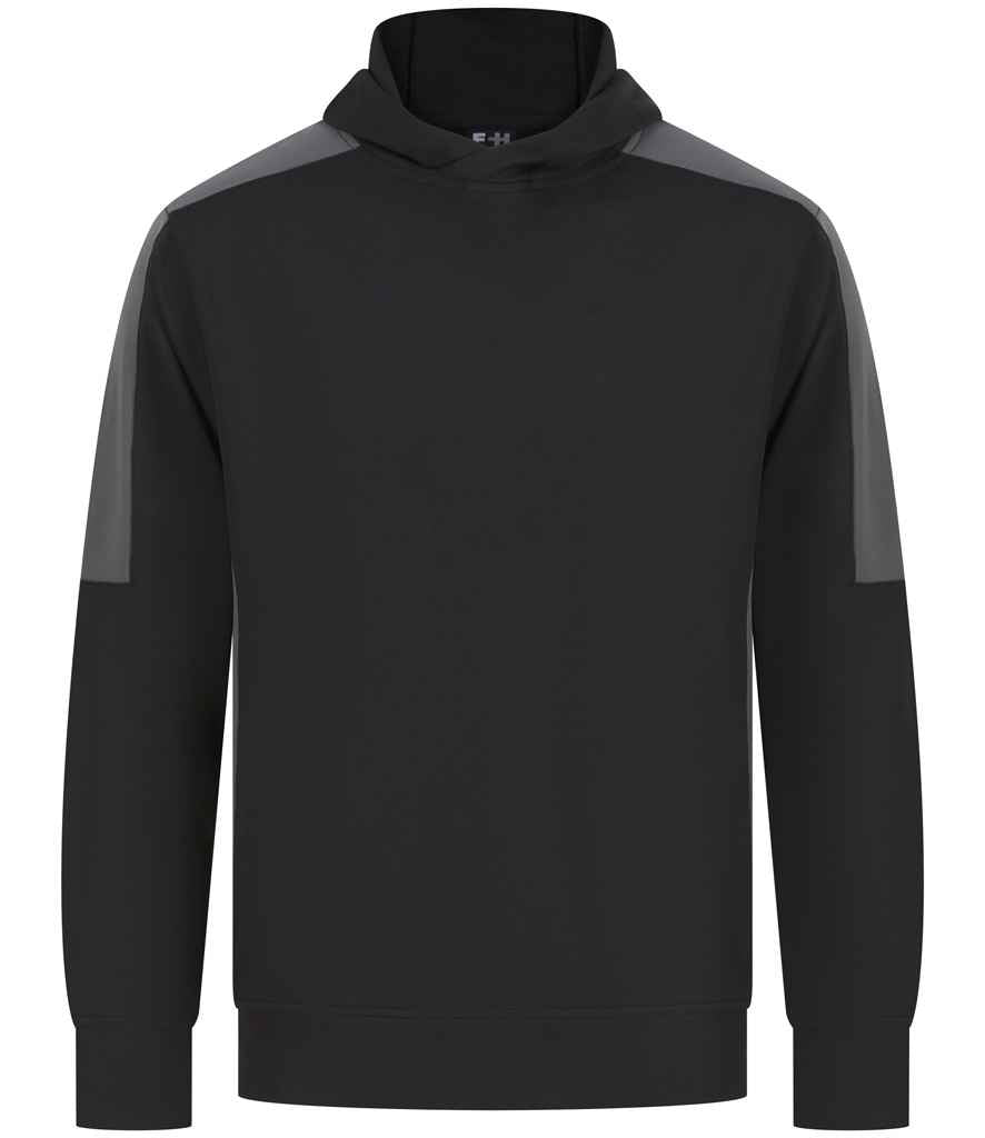 Finden + Hales Unisex Team Hoodie LV341 - Black/Gunmetal