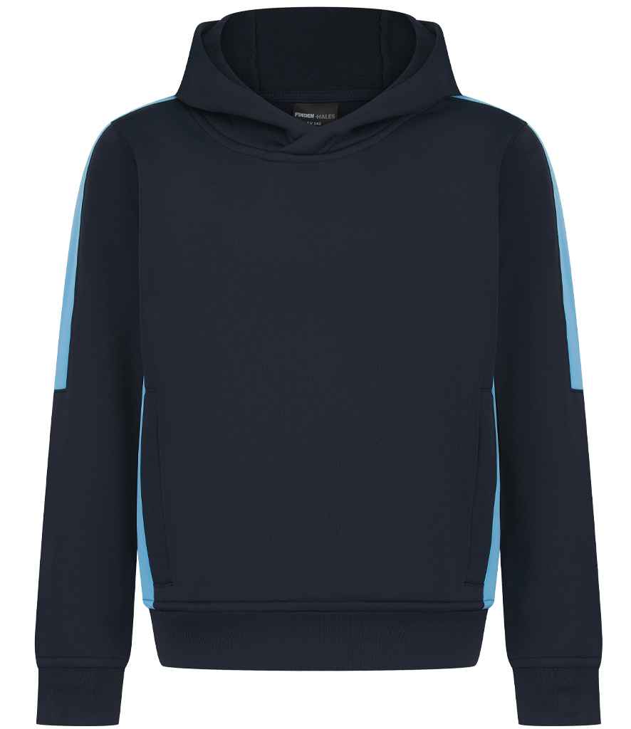 Finden + Hales Kids Team Hoodie LV342 - Navy/Sky blue