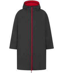 Finden + Hales Adults All Weather Robe LV690 - Black/Red