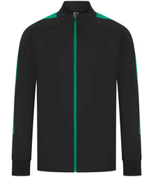 Finden + Hales Knitted Tracksuit Top LV871 - Black/Emerald