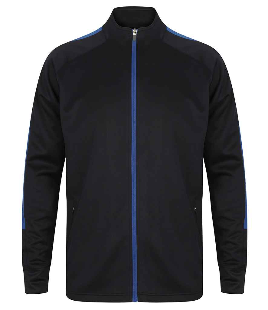 Finden + Hales Knitted Tracksuit Top LV871 - Navy/Royal Blue