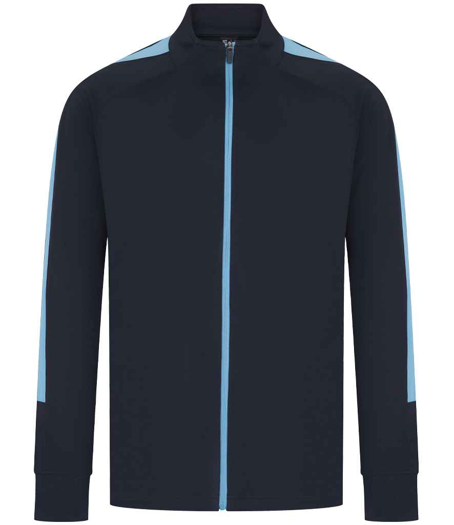 Finden + Hales Knitted Tracksuit Top LV871 - Navy/Sky blue