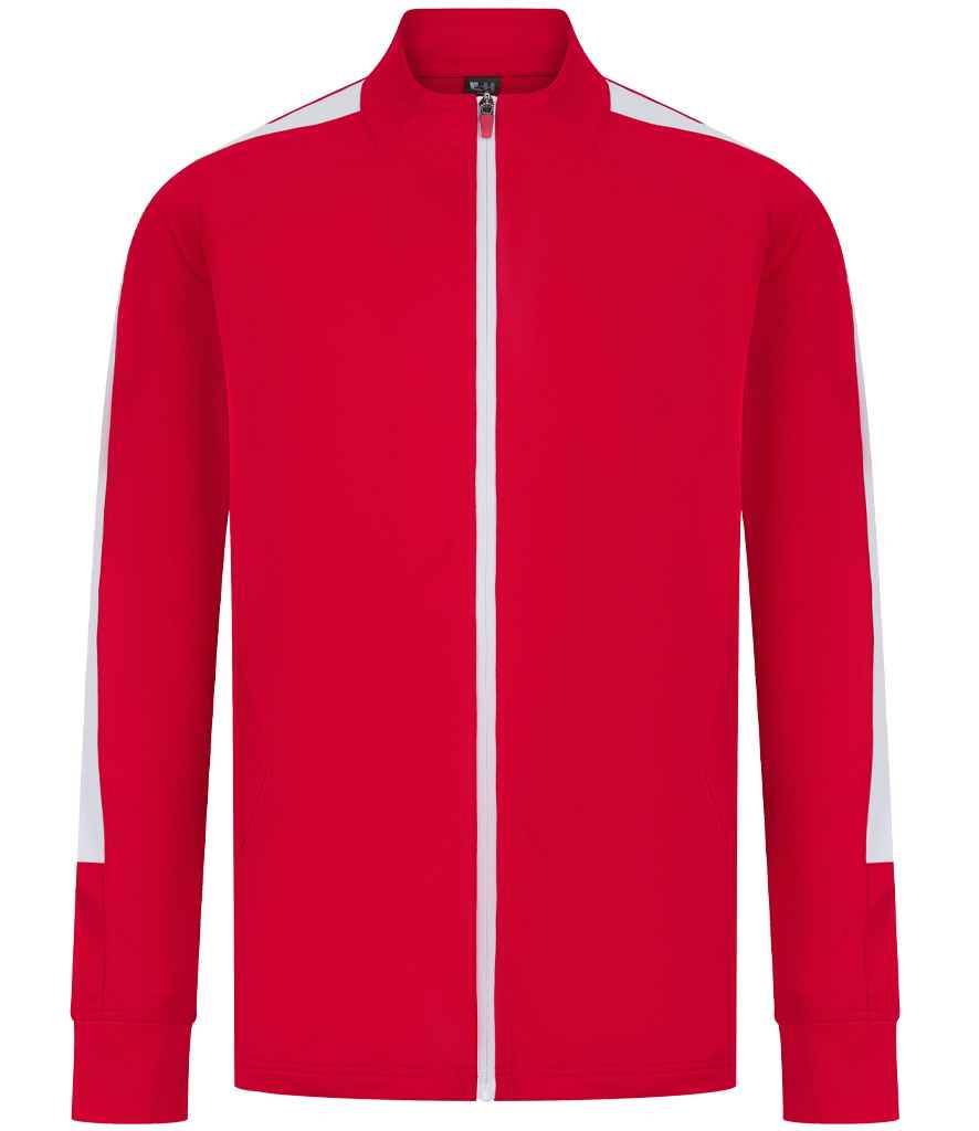 Finden + Hales Knitted Tracksuit Top LV871 - Red/White
