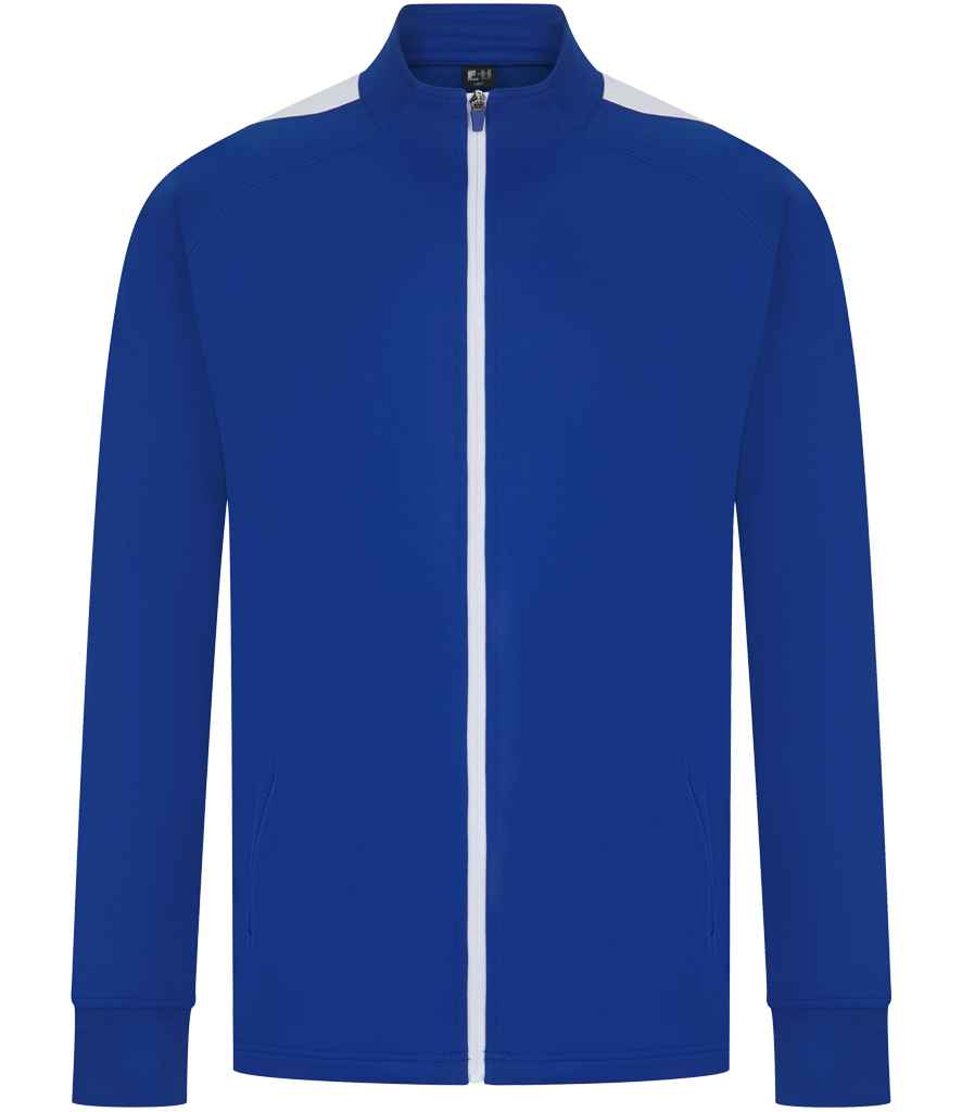 Finden + Hales Knitted Tracksuit Top LV871 - Royal Blue/White