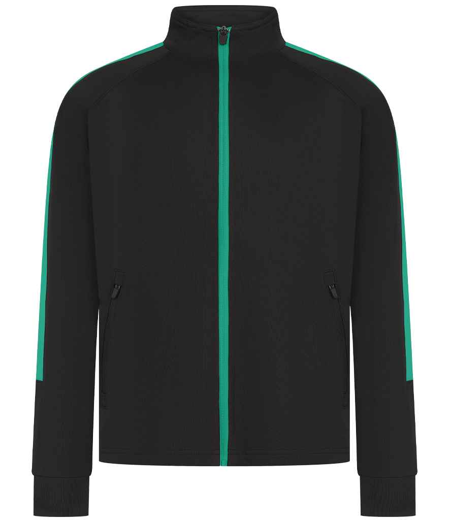 Finden + Hales Kids Knitted Tracksuit Top LV873 - Black/Emerald