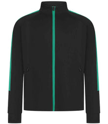Finden + Hales Kids Knitted Tracksuit Top LV873 - Black/Emerald