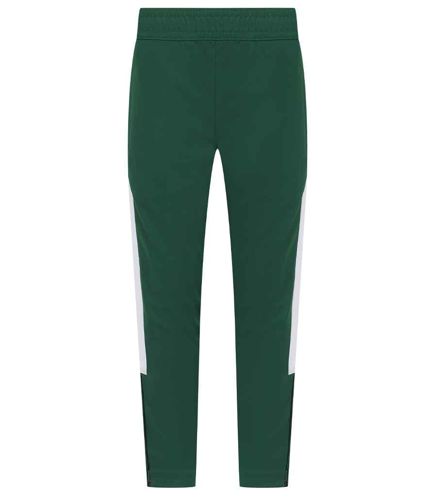 Finden + Hales Kids Knitted Tracksuit Pants LV883 - Bottle Green/White